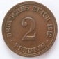 Deutsches Reich 2 Pfennig 1912 A Kupfer ss+