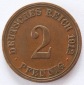 Deutsches Reich 2 Pfennig 1912 A Kupfer ss