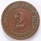 Deutsches Reich 2 Pfennig 1912 A Kupfer ss