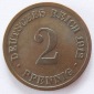 Deutsches Reich 2 Pfennig 1912 D Kupfer ss