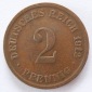 Deutsches Reich 2 Pfennig 1912 D Kupfer ss