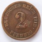 Deutsches Reich 2 Pfennig 1912 E Kupfer ss