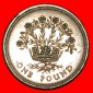 * FLACHS (1986-1991): GROSSBRITANNIEN ★ 1 PFUND 1986 UNGEWÖ...