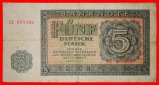 * KOMMUNISMUS: DEUTSCHLAND DDR★ 5 DEUTSCHE MARK 1955 UNGEWÖ...