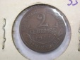 G14 Frankreich  2 Centimes 1912 in sehr schön  Originalbilder