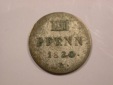 G15 Hannover  4 Pfennig 1830 in ss+ Originalbilder