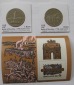 1987, UdSSR, 2 Stück 1-Rubel-Münzen, Schlacht von Borodino, ...
