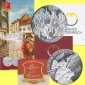 Offiz. 10 Euro Silbermünze Österreich *Der liebe Augustin* 2...