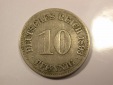 G16 KR  10 Pfennig 1893 E in s-ss  seltener !! Originalbilder