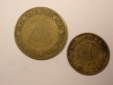 G19  Algerien  10 Centime und 50 Centime 1964 in ss und f.ss  ...