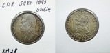 Tschechien 50 Kronen 1949, Silber