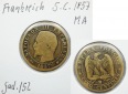 Frankreich 5 Centimes 1857 MA