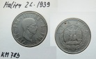 Italien, 2 Lire 1939