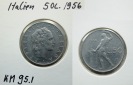 Italien, 50 Lire 1956