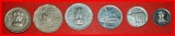 * TYP SET von 5 MINZEN (1988-2007): INDIEN ★ 10-25-50 PAISE ...