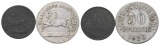 Notgeld; 2 Kleinmünzen; Braunschweig 1920-1921