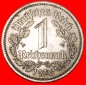 * OHNE HAKENKREUZ (1933-1939): DEUTSCHLAND ★ 1 MARK 1936A ST...