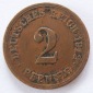 Deutsches Reich 2 Pfennig 1912 F Kupfer ss