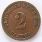 Deutsches Reich 2 Pfennig 1913 A Kupfer ss