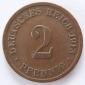 Deutsches Reich 2 Pfennig 1913 D Kupfer ss