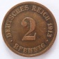 Deutsches Reich 2 Pfennig 1913 D Kupfer ss