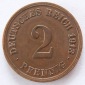 Deutsches Reich 2 Pfennig 1913 F Kupfer ss