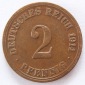 Deutsches Reich 2 Pfennig 1914 A Kupfer ss