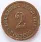 Deutsches Reich 2 Pfennig 1914 E Kupfer ss