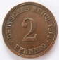 Deutsches Reich 2 Pfennig 1914 E Kupfer ss