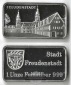 Freudenstadt Silberbarren 1 Unze   FM-Frankfurt  Feinsilber: 3...