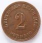 Deutsches Reich 2 Pfennig 1915 A Kupfer ss