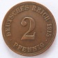 Deutsches Reich 2 Pfennig 1915 A Kupfer ss