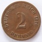 Deutsches Reich 2 Pfennig 1916 A Kupfer s-ss