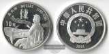 China  10 Yuan  1991    Mozart  FM-Frankfurt     Feinsilber: 2...