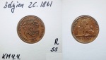 Belgien, 2 Centimes 1861