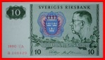 * NORDLICHT (1963-1990): SCHWEDEN ★ 10 KRONEN 1990 uKFR KNAC...