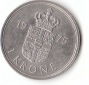 1 Krone Dänemark 1975 ( F036)b.