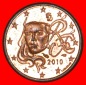 * MARIANNE (1999-2023): FRANKREICH ★ 1 EURO CENT 2010 VZGL S...