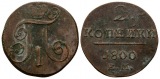 Ausland; Russland; Kleinmünze 1800; 2 Kopeken