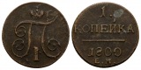 Ausland; Russland; Kleinmünze 1800; 1 Kopeke