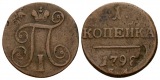 Ausland; Russland; Kleinmünze 1798; 1 Kopeke