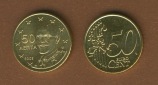 Griechenland 50 Cent 2005 bankfrisch aus der Rolle entnommen RAR