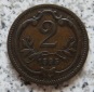 Österreich K & K 2 Heller 1895