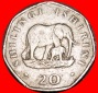 * ELEFANT MIT KALB (1990-1991): TANSANIA ★ 20 SCHILLING 1991...