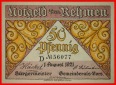 * THÜRINGEN: DEUTSCHLAND REHMEN ★ 50 PFENNIG 1921 KFR KNACK...