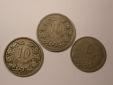 H10  Luxemburg  3 Münzen 1901 u 1908 in ss/ss+ Originalbilder
