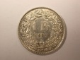 H11  Schweiz  1 Franken Silber 1937 in vz/vz+  Originalbilder