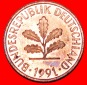 * ROGGEHREN (1967-2001): DEUTSCHLAND★ 2 PFENNIG 1991J STEMPE...