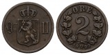 Ausland; Kleinmünze 1899; 2 Öre