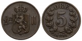 Ausland; Kleinmünze 1899; 5 Öre